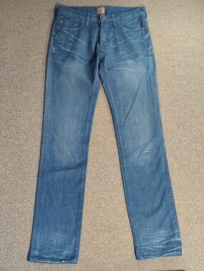 ​PRPS Goods Co Rambler Slim Straight Jeans Size 31 Japanese Denim Feathered